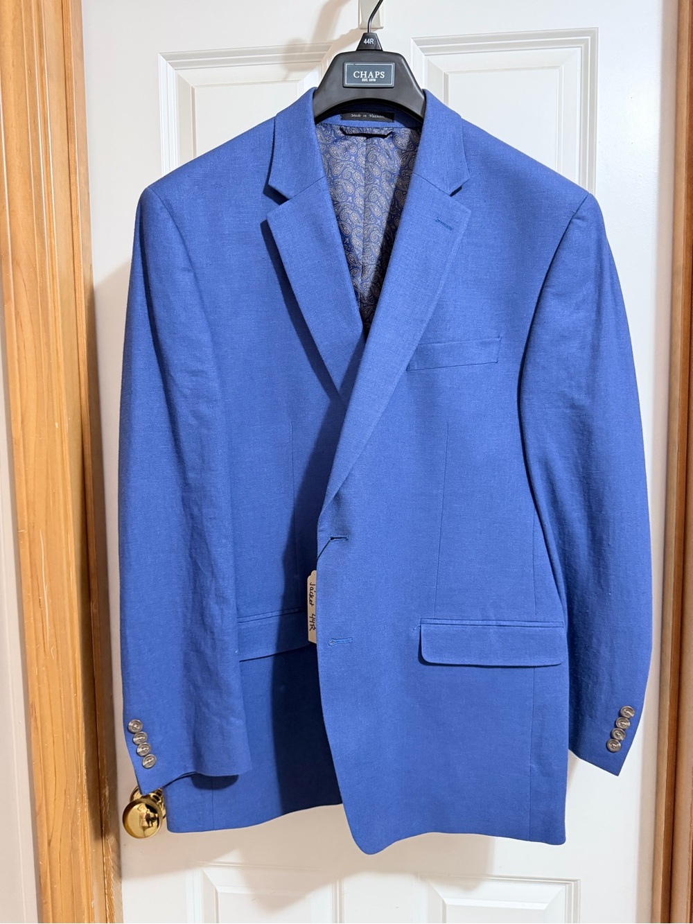 Chaps Royal Blue Men's Sport Coat